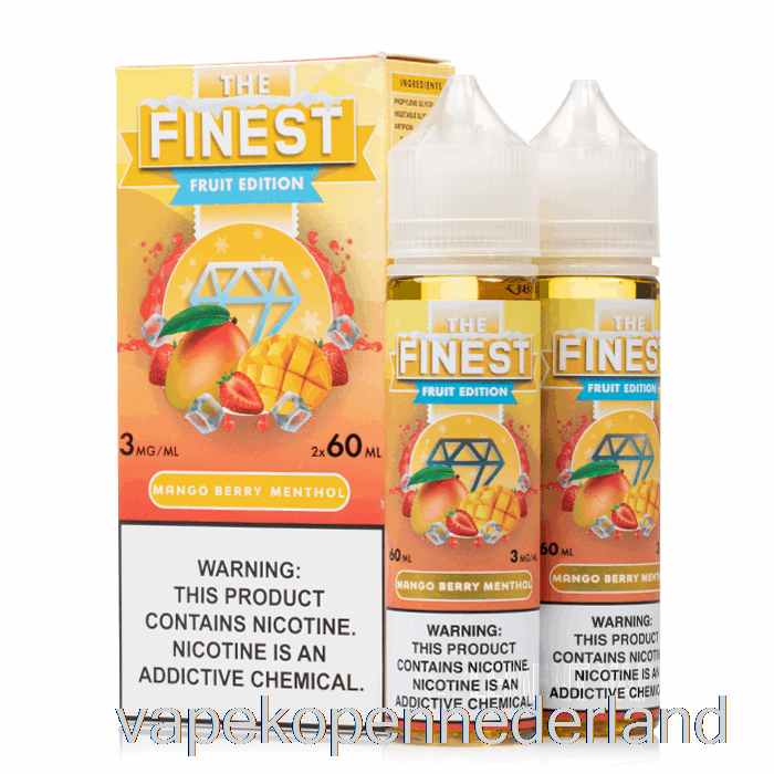 Vape Nederland Mangobes Menthol - De Fijnste Fruiteditie - 120ml 3mg